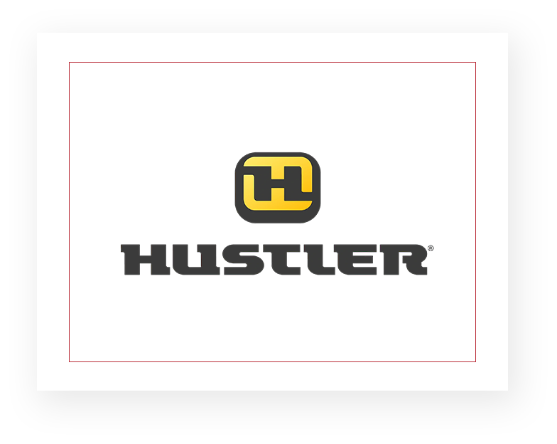 Hustler logo on a white background.