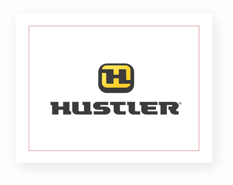 A picture of hustler logo on a white background.